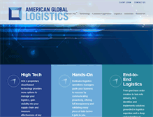 Tablet Screenshot of americangloballogistics.com